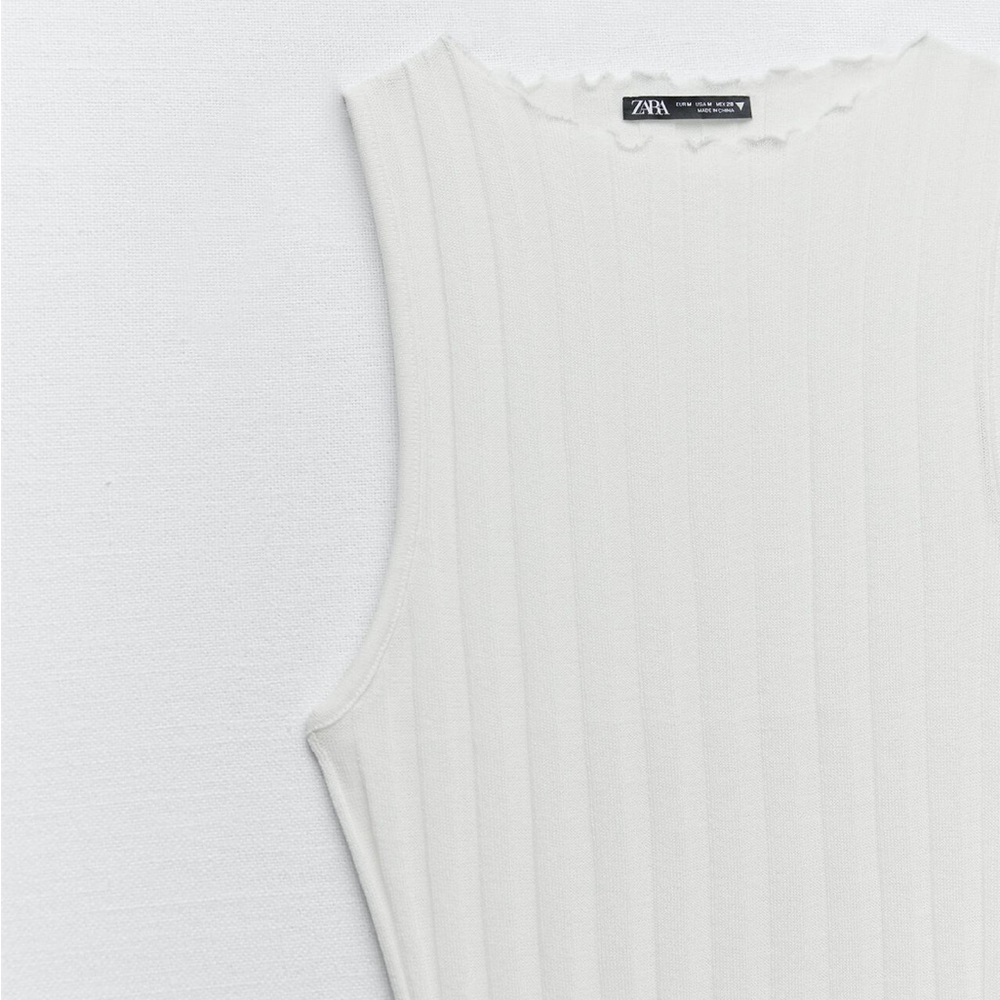 Zara Ribbed Halter Top - Picture 7 of 10